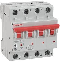 Выключатель автоматический DKC YON MD63 4п 4А B 10кА картинка